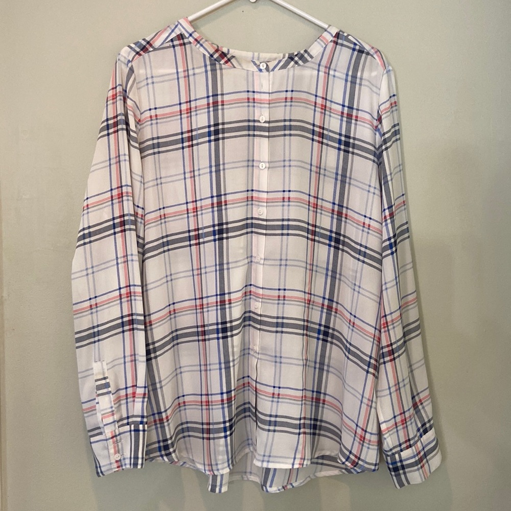 Violet + Claire Plaid Blouse